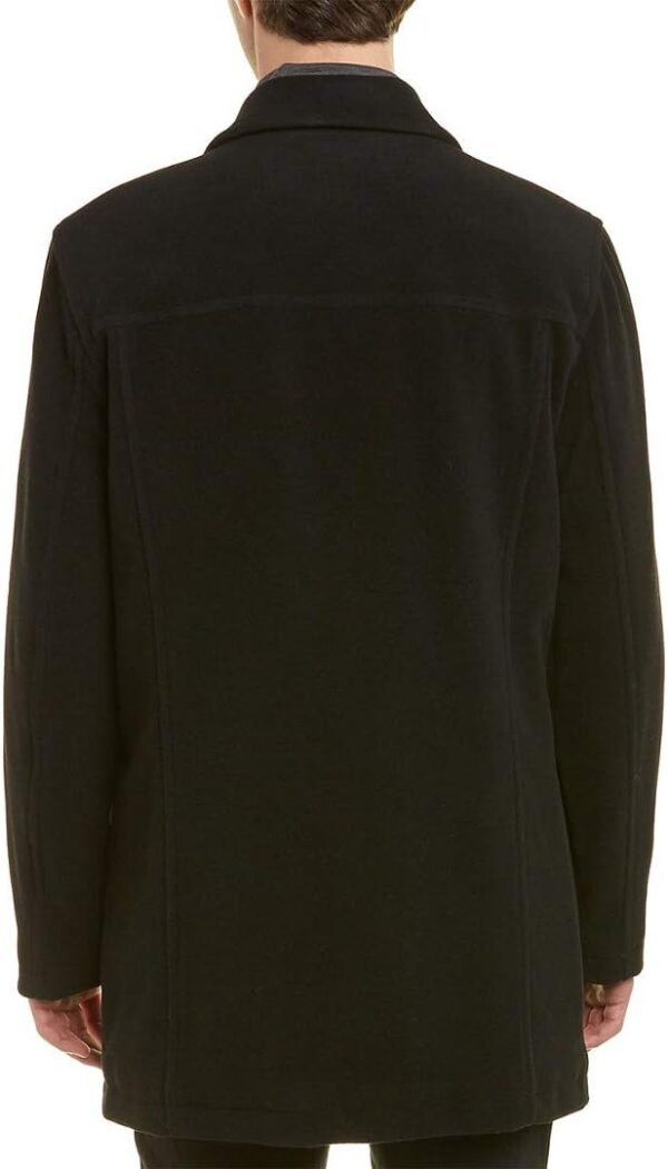 Men's Button Up Wool Plush Car Coat