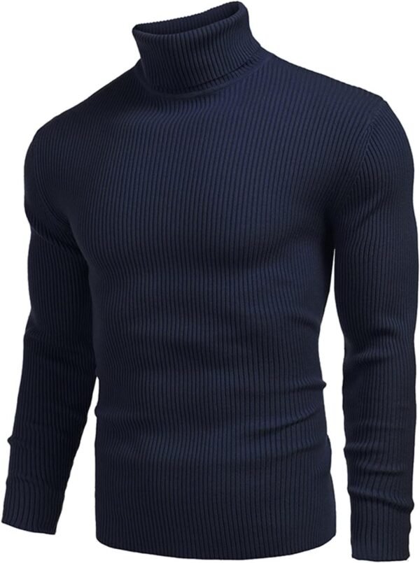 Men's Fashion Solid Colour High Neck Long Sleeve Comfortable Casual Slim Warm Bottoming Shirt Autumn and Winter
