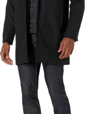 Men's  Wool Blend Top Coat (Regular and Big & Tall Sizes)