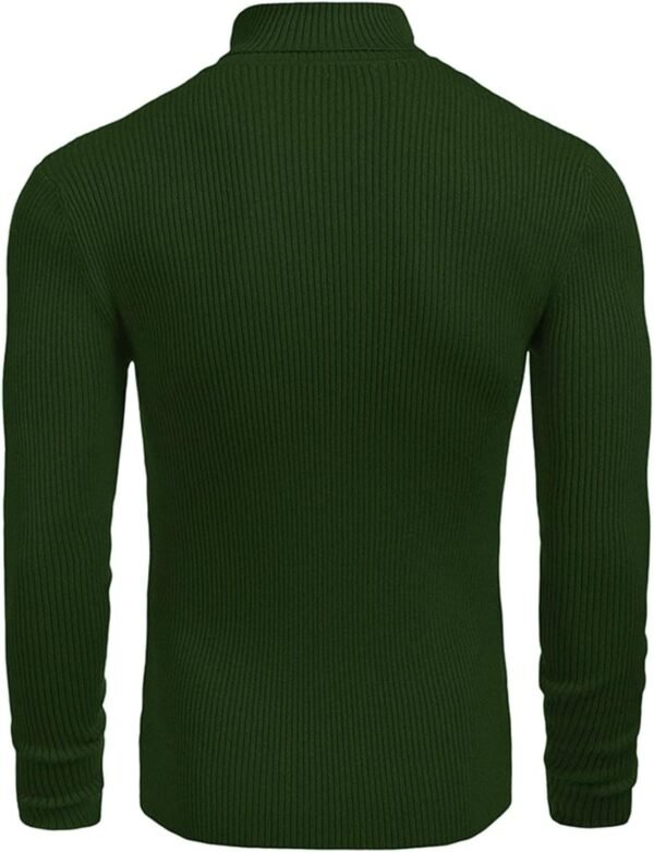 Men's Fashion Solid Colour High Neck Long Sleeve Comfortable Casual Slim Warm Bottoming Shirt Autumn and Winter