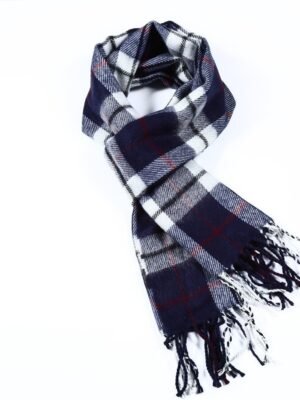 Softer than Cashmere Wool Touch Tassel Ends Plaid Check Solid Scarf
