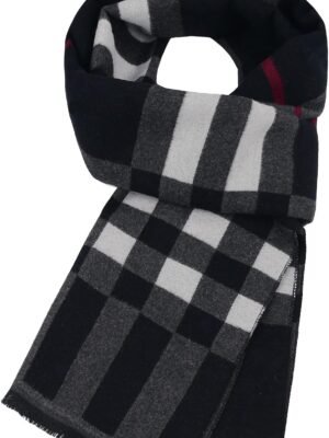 Mens Winter Warm Long Soft Scarf Plaid Tassel Scarf for Men Soft Classic Scarves