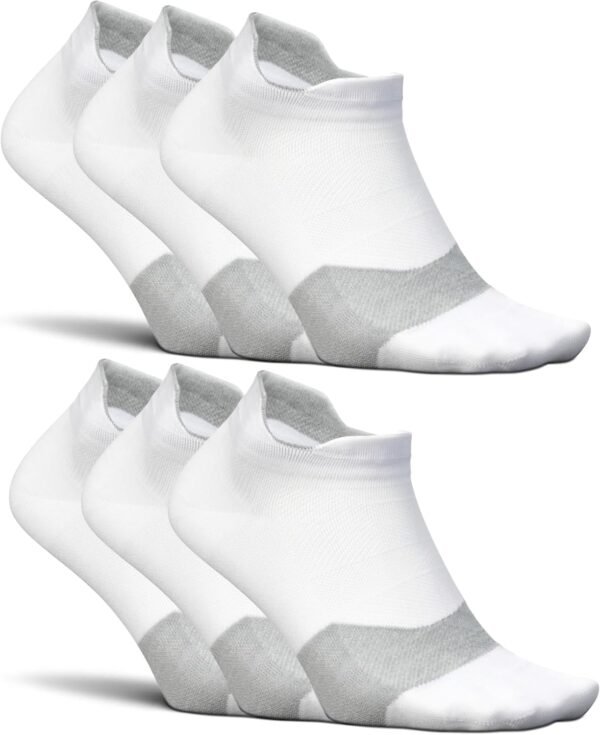 Ultra Light Cushion Ankle Socks - Sport Sock with Targeted Compression - (6 Pair)