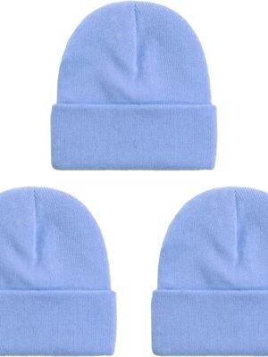 3 Packs Unisex Beanie Hats for Men Women Winter Knit Beanies Cap