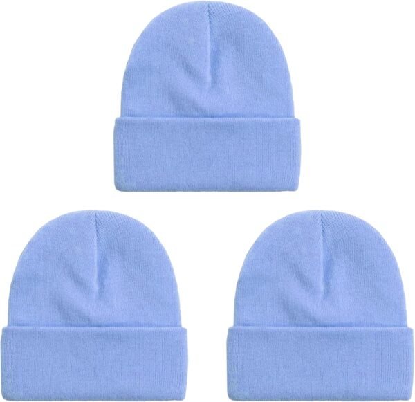 3 Packs Unisex Beanie Hats for Men Women Winter Knit Beanies Cap