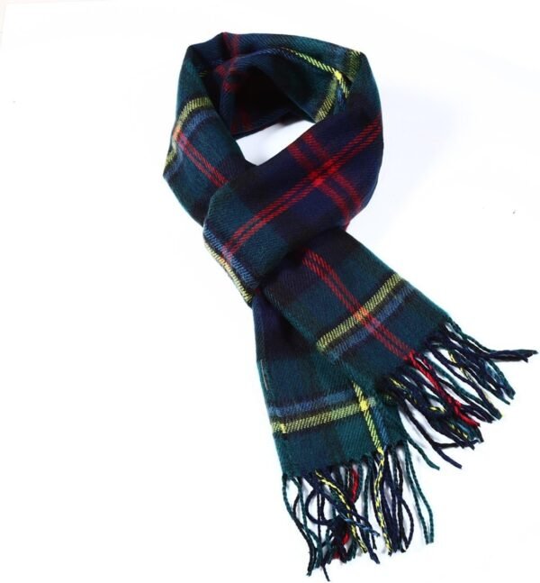 Softer than Cashmere Wool Touch Tassel Ends Plaid Check Solid Scarf