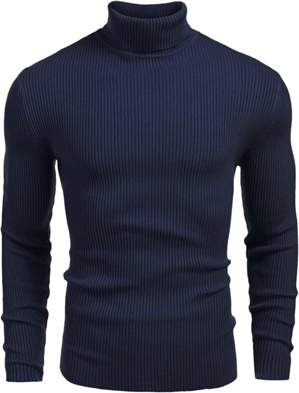 Men's Fashion Solid Colour High Neck Long Sleeve Comfortable Casual Slim Warm Bottoming Shirt Autumn and Winter