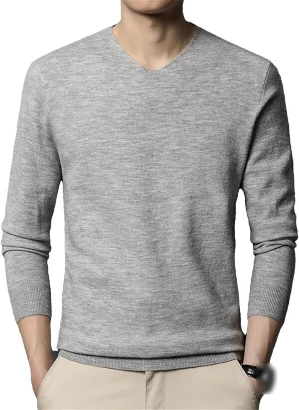 Autumn Winter Mens Mock Neck Cashmere Sweater Bottoming Shirt Solid Color Warm Casual Wool Knitting Sweaters