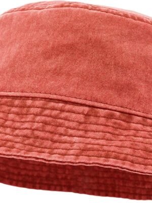 Bucket Hat, Wide Brim Washed Denim Cotton Outdoor Sun Hat Flat Top Cap for Fishing Hiking Beach Sports