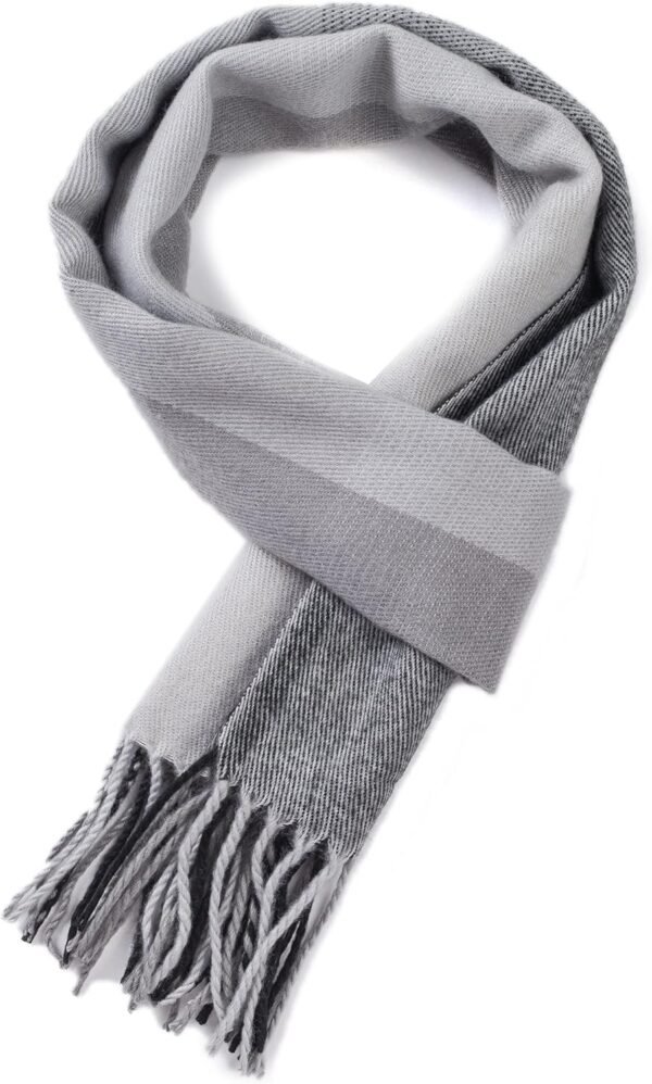 Mens Plaid Scarf Softer Than Cashmere Scarves Winter Shawl