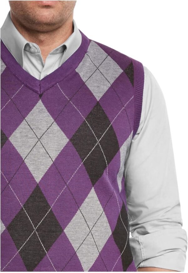 Men's Argyle V-Neck Sweater Vest