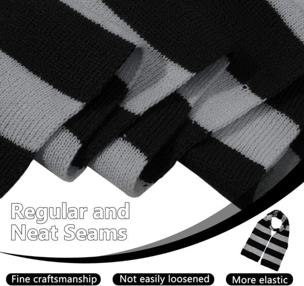 Scarf for Men Fall Winter Scarf Soft Striped Scarf Men's Scarves Costume Accessory for Cosplay