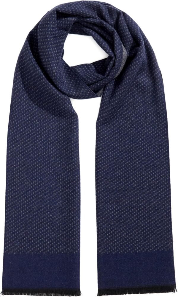 Men's Winter Warm Scarf Premium Cashmere Feel, Luxuriously Soft Long Plaid Pattern