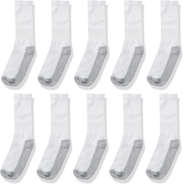 Men’s Cushioned Crew Socks 10 Pair